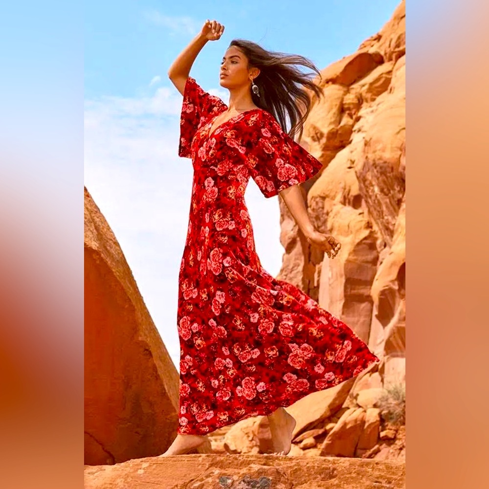 Johnny Was Alanis Maxi Gorgeous Velvet Dress